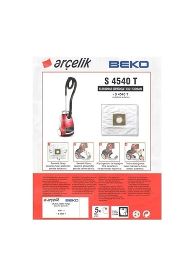 Uyumlu S 4540 T Uyumlu 30 Adet Süpürge Toz Torbası Bez