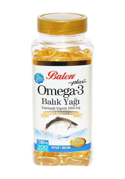 Balen Plus+ Omega 3 Balık Yağı Softjel 1380 MG 200 Kapsül
