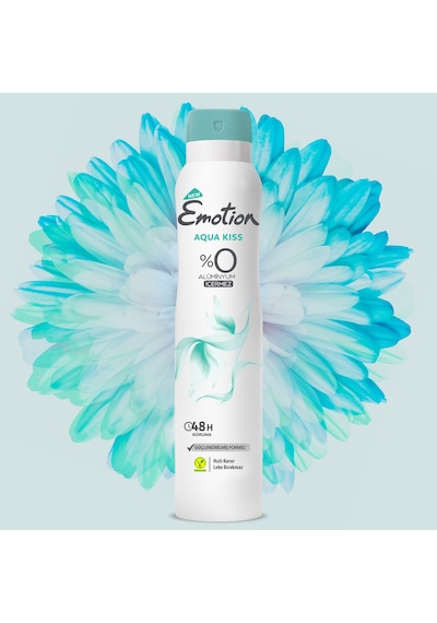Emotion Aqua Kiss Kadın Alüminyumsuz Vegan Deodorant 4x200 Ml