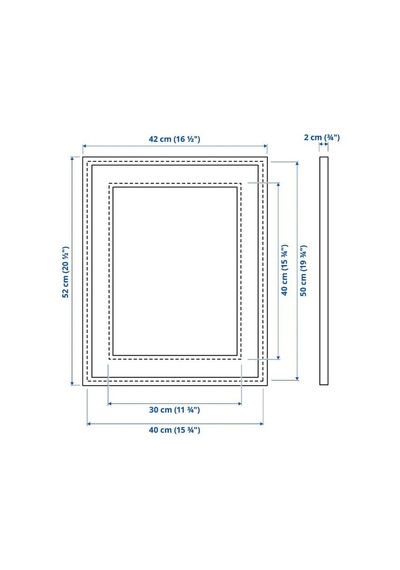 Ikea Knoppang Fotoğraf Çerçevesi 40 X 50 Cm Siyah