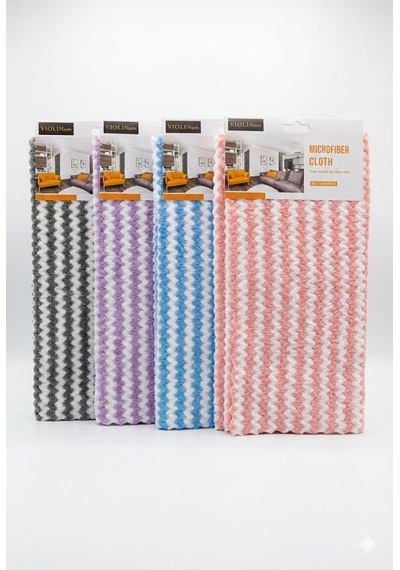 4'lü Dalgalı Mikrofiber Temizlik Bezi Seti 30x30 Cm - İz Ve Tüy Bırakmayan Sihirli Cam Ve Parlatma Bezi Belirtilmemiş 4'lü Dalgalı Mikrofiber Temizlik Bezi Seti 30x30 Cm - İz Ve Tüy Bırakmayan Sihirli Cam Ve Parlatma Bezi Belirtilmemiş