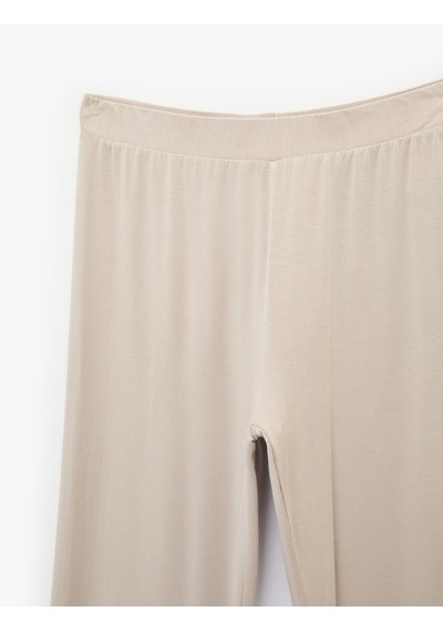 Koton Beli Lastikli Rahat Kalıp Modal Pijama Altı Gri 6slk40008mk