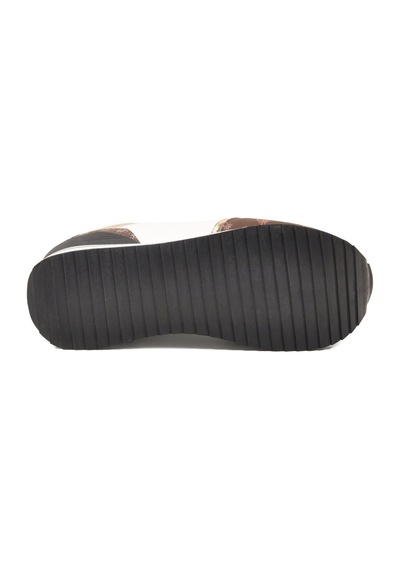 United Colors Of Benetton Beyaz Bağcıklı Cilt Memory Foam Kadın Spor Ayakkabı Bnı-12096 G