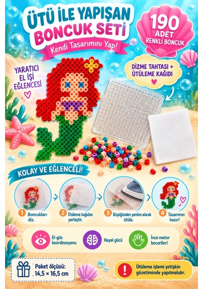 Princess Ütü İle Yapışan Boncuk Seti