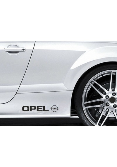 Opel Yapıştırma Marşpiyel Yazısı Sticker 2 Adet