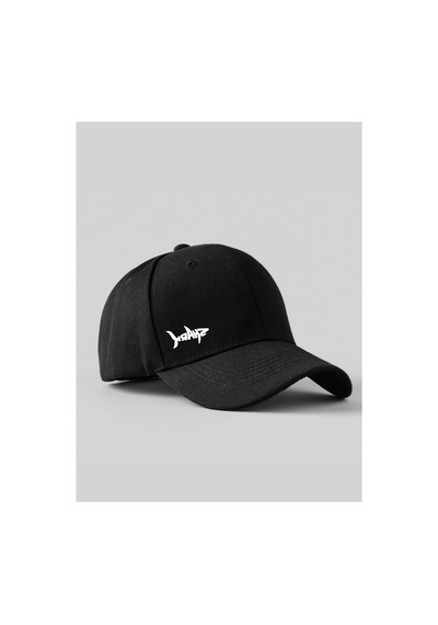 Caxis Shark Baskılı Spor Sapka Unisex Ayarlanabilir Cırtlı Şapka Siyah