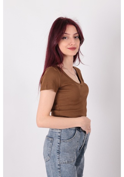 Busem S0016727 Kadın Bluz Koyu Hardal