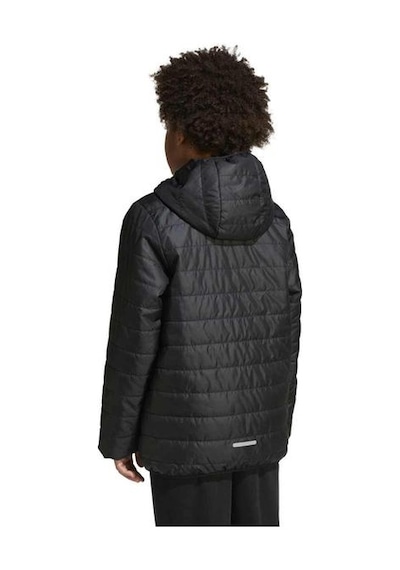Adidas Essentials Light Padded Çocuk Siyah Kapüşonlu Mont Siyah