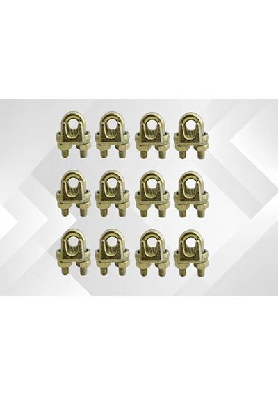 Klemensi 6mm A Tipi Sarı Galvaniz Kaplama 12 Adet