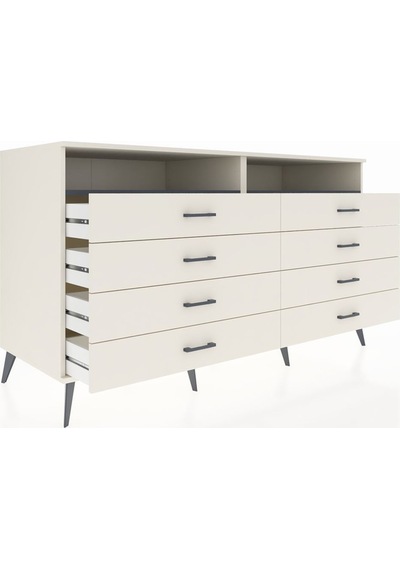 Kronos Konsol 2 Raflı 8 Çekmeceli 176x59x99 Aytaşı-antrasit/ayta Aytaşı-antrasit/aytaşı