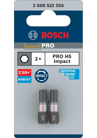 Bosch Pro Impact 5x25 Mm Allen Vidalama Ucu 2'li 2608522556