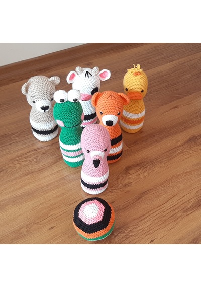 Amigurumi Örgü Oyuncak Lobut Seti Hayvan Figürlü