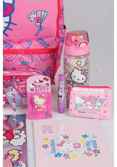 X Dekomus "candy Kitty Collection" Hello Kitty Lisanslı Kırtasiye Seti Ortopedik İlkokul Ve Kalem Çantası,matara,beslenme Kabı Seti Diğer