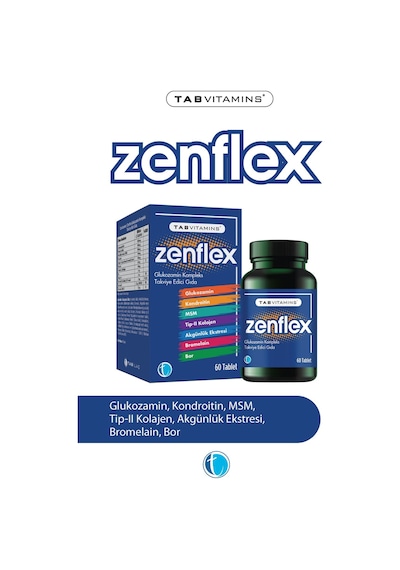 Zenflex 60 Tablet Glukozamin Kondroitin Msm Tip Iı Kolajen