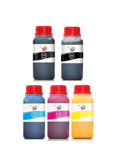 QC Canon imagePROGRAF TM-300 MFP T36 Uyumlu Yazıcı Mürekkep Seti 250ml 5 Renk
