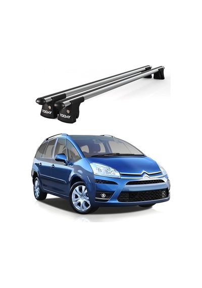 Trio-ı Citroen C4 Grand Picasso 2007-2013 Uyumlu Kilitli Ara Atkı 135cm Port Bagaj Tavan Barı