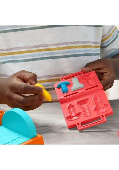 F9141 Play-doh Renkli El Aletleri Tezgahı Oyun Seti +3 Yaş Fabbatoys Eğlence Renkli