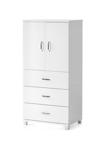 Çok Amaçlı Dolaplı Şifonyer 3 Çekmeceli Kapaklı 60X44X127Cm