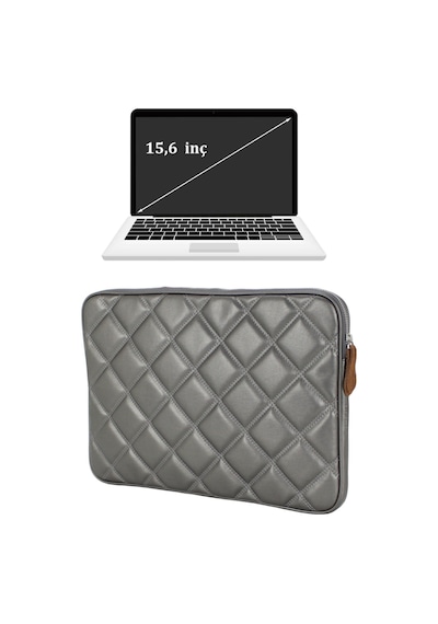 Case Club Apple Uyumlu MacBook 15.6" Su Geçirmez Laptop Kılıfı Uzay Grisi