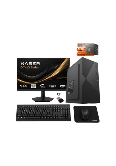 Xaser Officex150 Ryzen 5 8400f 16gb Ddr5 Ram 1tb M.2 Ssd Gt610 Ekran Kartı 23,8" Monitör Ofis Bilgisayarı Diğer