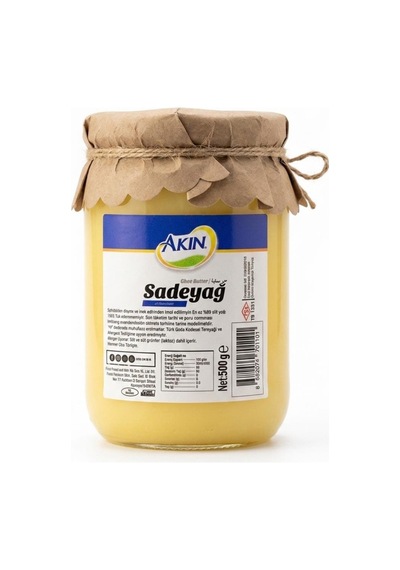 Akın Saf Doğal Koyun Sade Yağı 500 Gr Ghee, Sarı Yağ Ve Eritilmiş Tereyağı