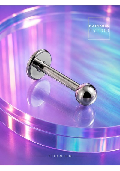 Titanyum Piercing Labret Tragus Flat Conch Dudak Nostril çok renkli