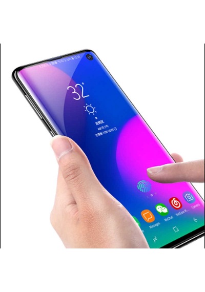 Lexroo Galaxy S10 Süper Pet Ekran Koruyucu Jelatin - Siyah