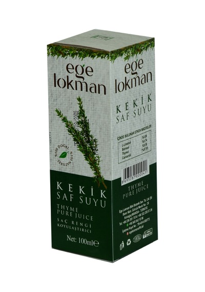 Ege Lokman Doğal Kekik Saf Suyu Saç Rengi Koyulaştırıcı Saç Bakımı 100 ML