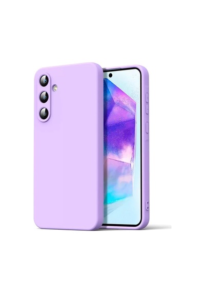 Newface Samsung Galaxy A16 5g Kılıf Nano İçi Kadife Silikon - Lila