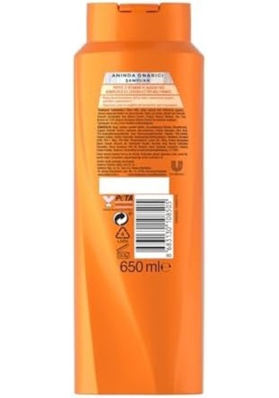 Saç Bakım Şampuanı, Anında Onarıcı, 650 Ml