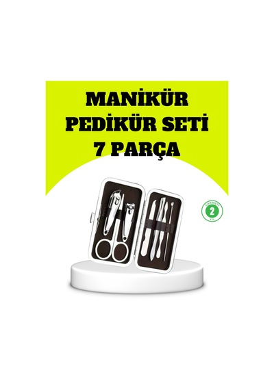 Paslanmaz Çelik Kişisel Bakım Seti 7 Parça