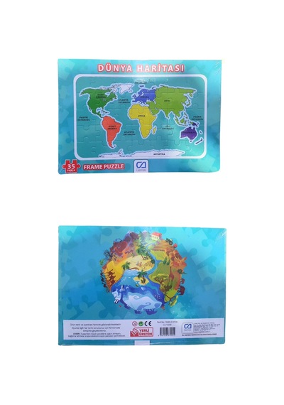 Ca Games Dünya Haritası Frame Puzzle 35 Parça