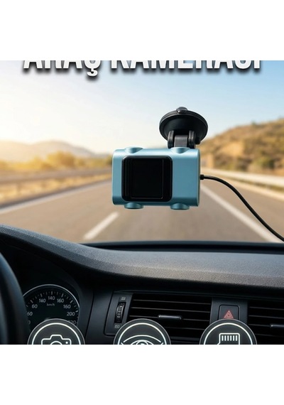Kompakt Araç Ön Cam Kamerası Sürekli Video Kayıt Sürüş Güvenliği Cihazı