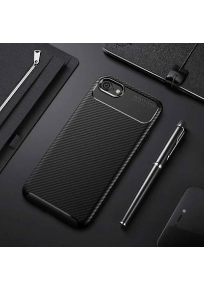 Apple Uyumlu iPhone Se 2020 Kilif Lüx Karbon Tasarim Negro Silikon Kapak 392712117