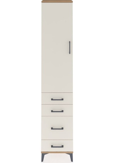 Arges Dolap 2 Raflı 4 Çekmeceli Tek Askılı 44x30x221 Çam-aytaşı Atlas Çam