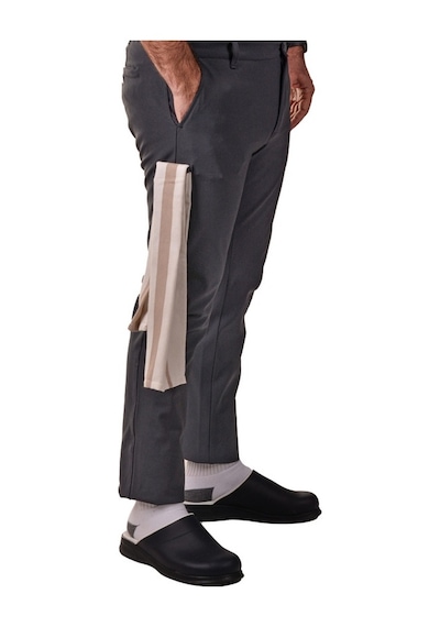 Likralı Füme Aşçı Pantolon