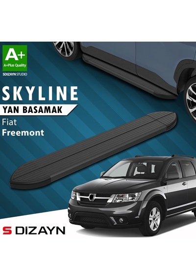 S-dizayn Fiat Freemont Skyline Siyah Yan Basamak 183 Cm 2010-2020 A+ Kalite