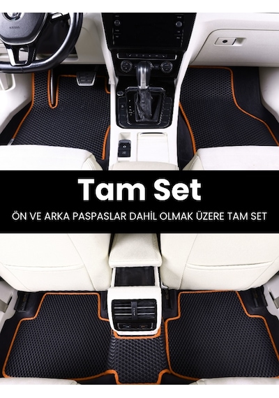 Toyota/land Cruiser Prado 2009-2019 İçin Yeni Nesil Eva İç Paspas Seti Metal Topukluk Hariç