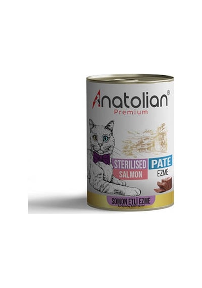 Premium Somonlu Ezme Kısırlaştırılmış Kedi Konservesi 400 Gr