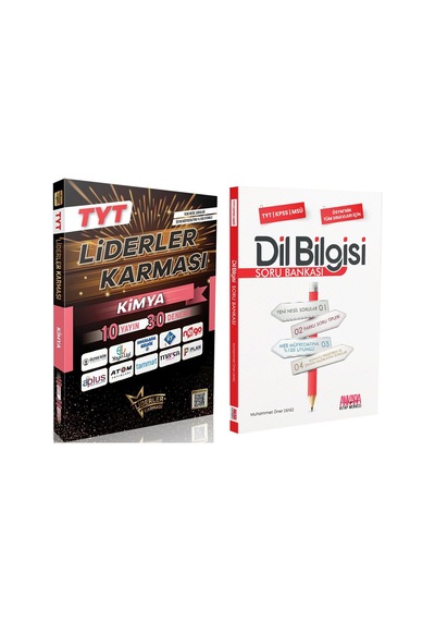Liderler Karması Tyt Kimya 10 Yayın 30 Deneme Ve Akm Dil Bilgisi Soru Bankası Seti 2 Kitap