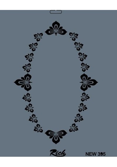 Rich New Seri N-395 Stencil 35x25 Cm - Elwm-287561 Renkli