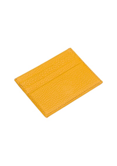 West Polo Hakiki Deri Bol Kartlıklı Unisex Kartlık Wpt041 Sarı