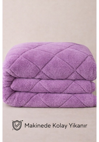 Welsoft Lüx Yorgan Tek Kişilik 155 X 215 Cm Mor