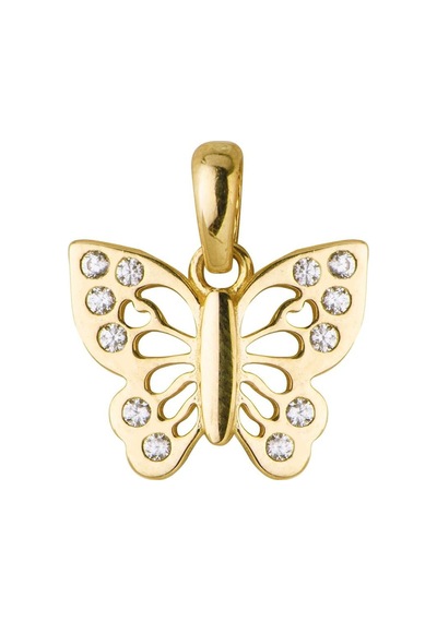 Goldkupe 14 Ayar Taşlı Kelebek Altın Kolye Ucu 0,98 Gr-6136 Altın