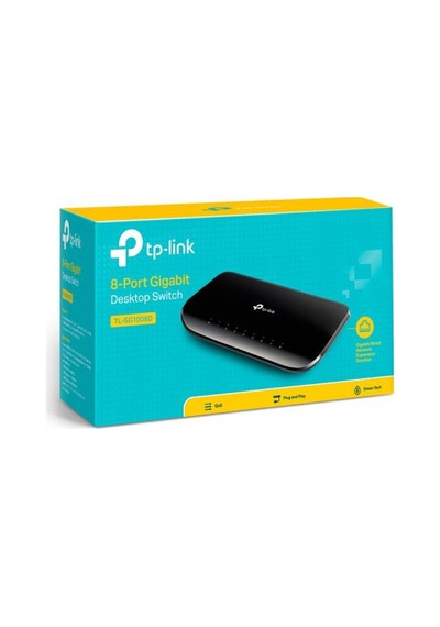 TP-LINK TL-SG1008D 8 PORT 10/100/1000 YONETI  EMEZ DESKTOP SWITCH