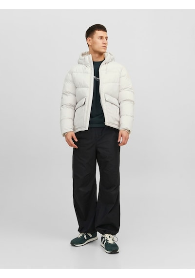 Jack & Jones Jack&Jones Kapüşonlu Şişme Bej Erkek Mont 12238849 001