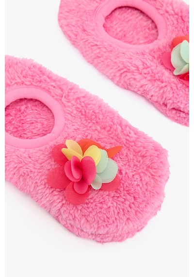 Penti Pembe Kız Çocuk Pretty Nakışlı Tokalı Kaymaz Tabanlı Ev Patiği