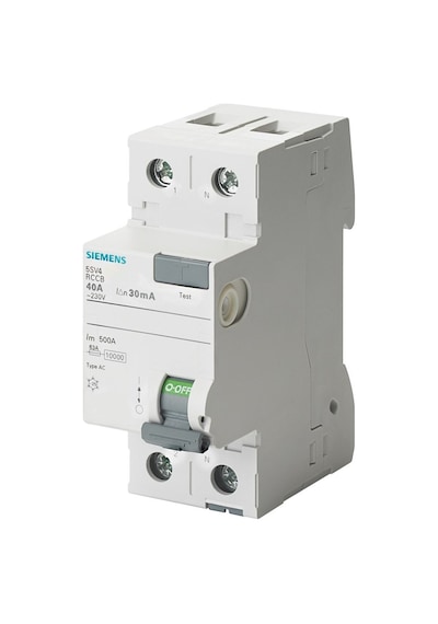 Siemens 5Sv4314-0 40A 30Ma 230V Faz+Nötr Kaçak Akım Koruma Röle