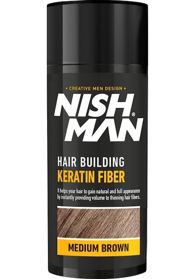 Saç Dolgunlaştırıcı Keratin Fiber Orta Kahve Sabitleyici Sprey Set