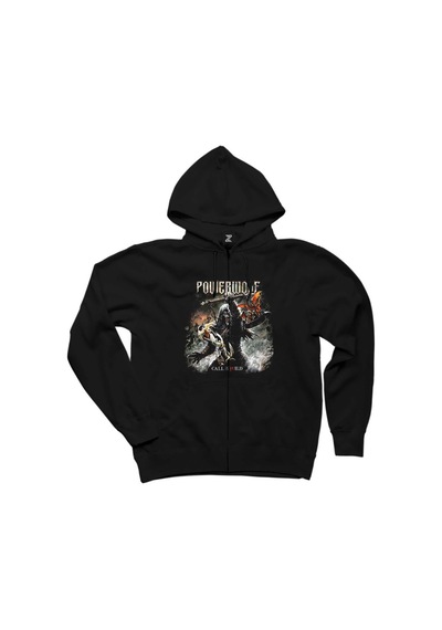Powerwolf Call of The Wild Siyah Fermuarlı Kapşonlu Sweatshirt Siyah
